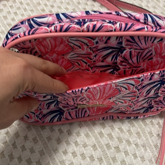 NWT Simply Southern Scallop Chaincross Pink and Blue Women's Crossbody Bag - Picture 7 of 15